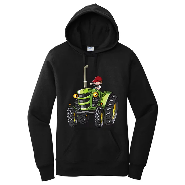 Farm Tractor Future Farmer Mini Tractor Lover Women's Pullover Hoodie