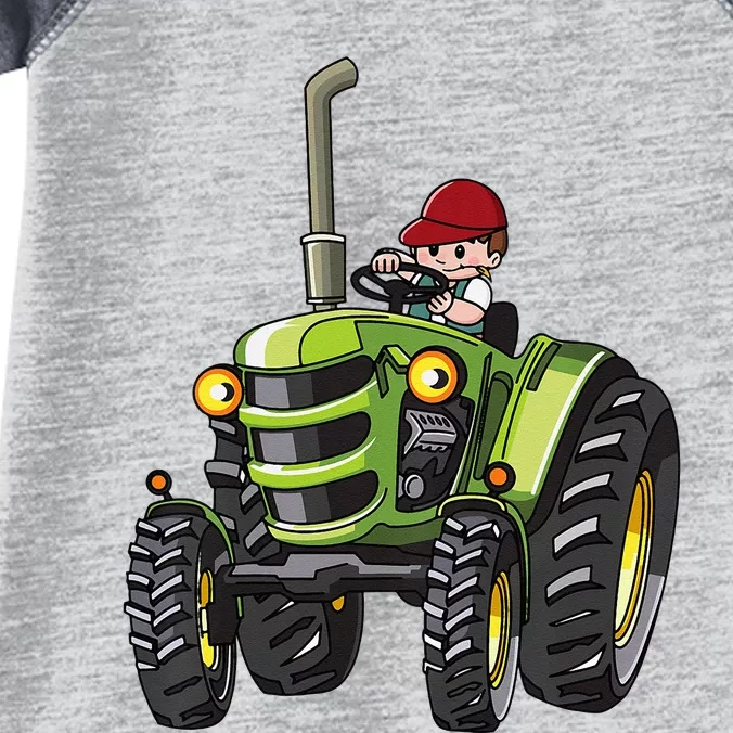 Farm Tractor Future Farmer Mini Tractor Lover Infant Baby Jersey Bodysuit