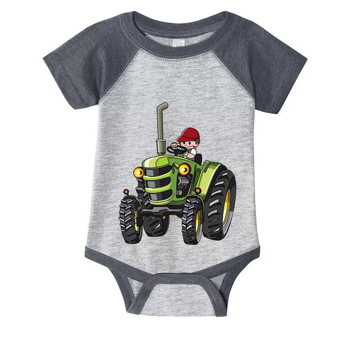 Farm Tractor Future Farmer Mini Tractor Lover Infant Baby Jersey Bodysuit