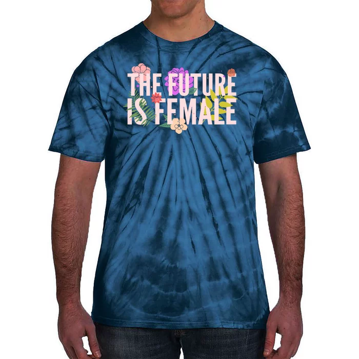 Floral The Future Is Female Tie-Dye T-Shirt