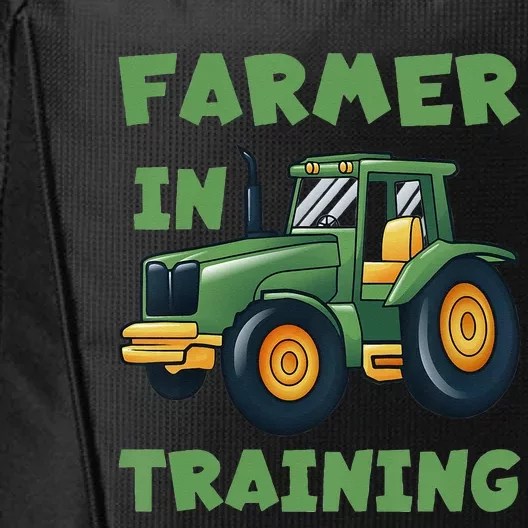 Funny Tractor Farmer In Training Tractor City Backpack