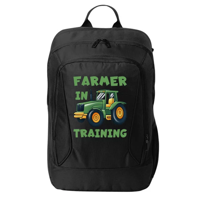 Funny Tractor Farmer In Training Tractor City Backpack