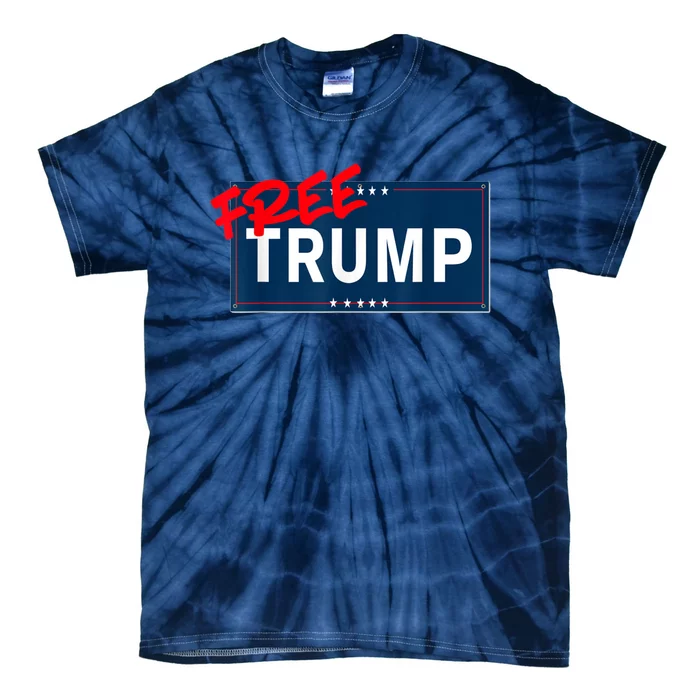 Free Donald Trump Republican Support Tie-Dye T-Shirt