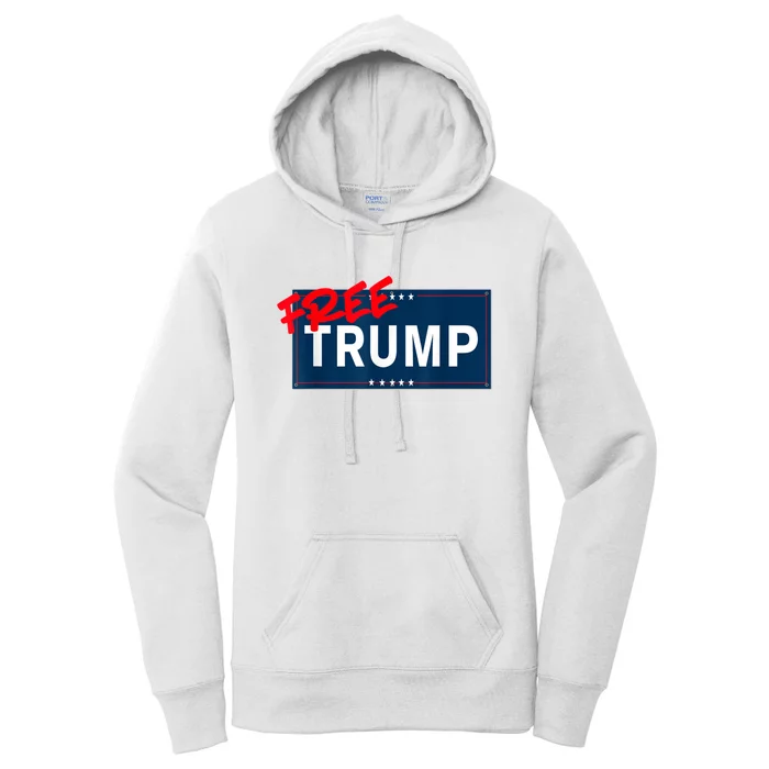 Free Donald Trump Republican Support Women's Pullover Hoodie