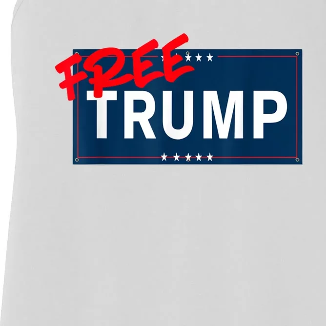 Free Donald Trump Republican Support Women's Racerback Tank