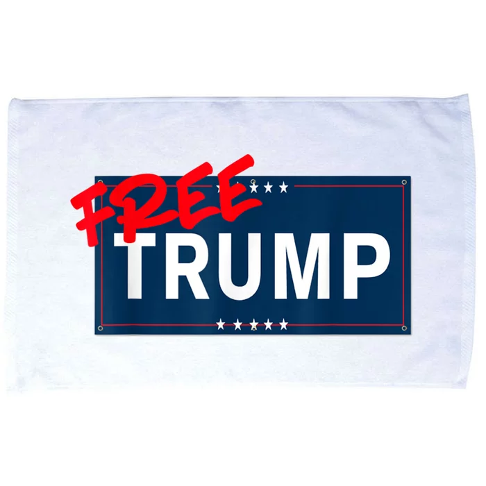 Free Donald Trump Republican Support Microfiber Hand Towel