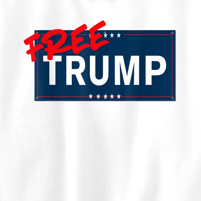 Free Donald Trump Republican Support Kids Sweatshirt