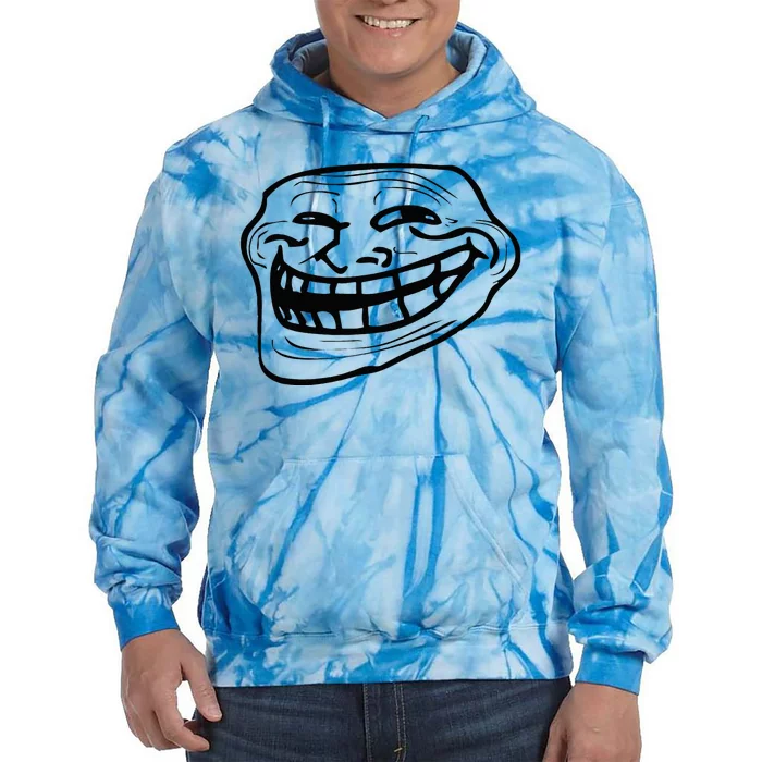 Funny Troll Face Nerd Geek Tie Dye Hoodie