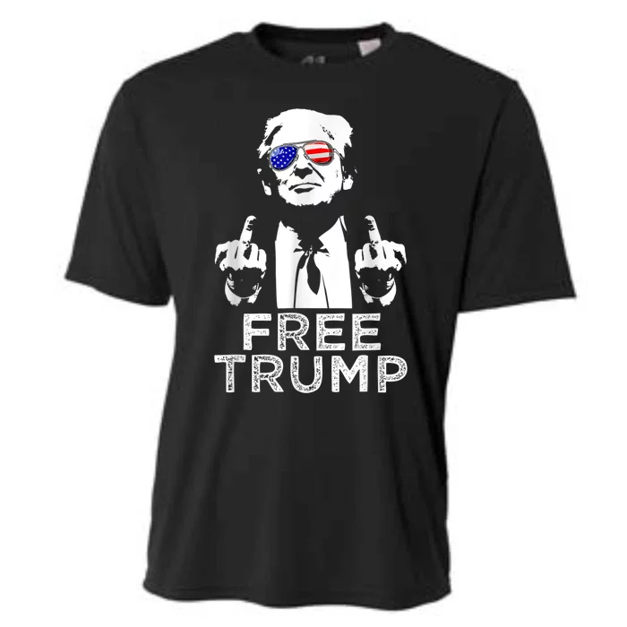 Free Trump, Free Donald Trump Cooling Performance Crew T-Shirt