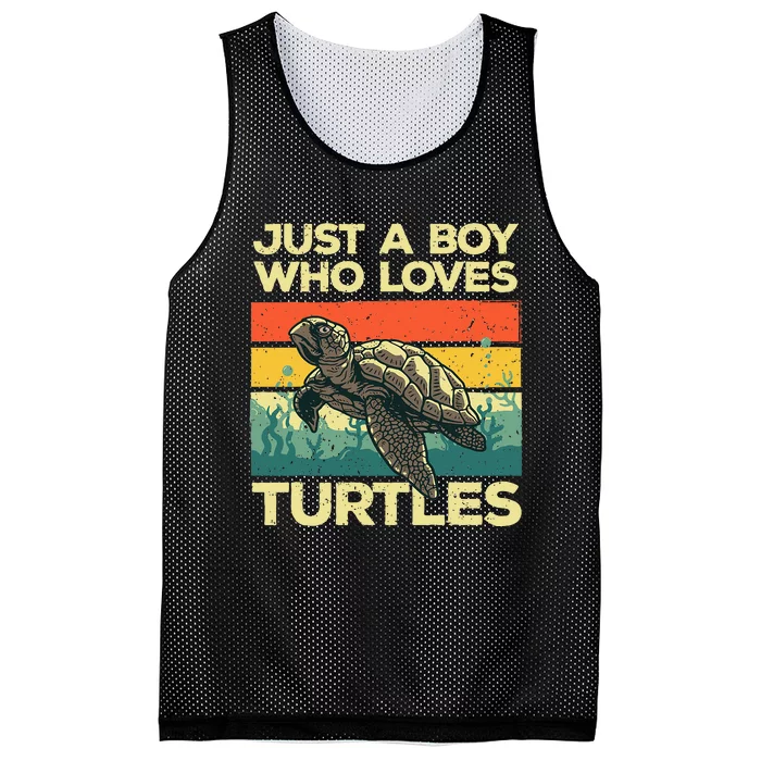 Funny Turtle For Men Tortoise Ocean Turtles Sea Animal Mesh Reversible Basketball Jersey Tank