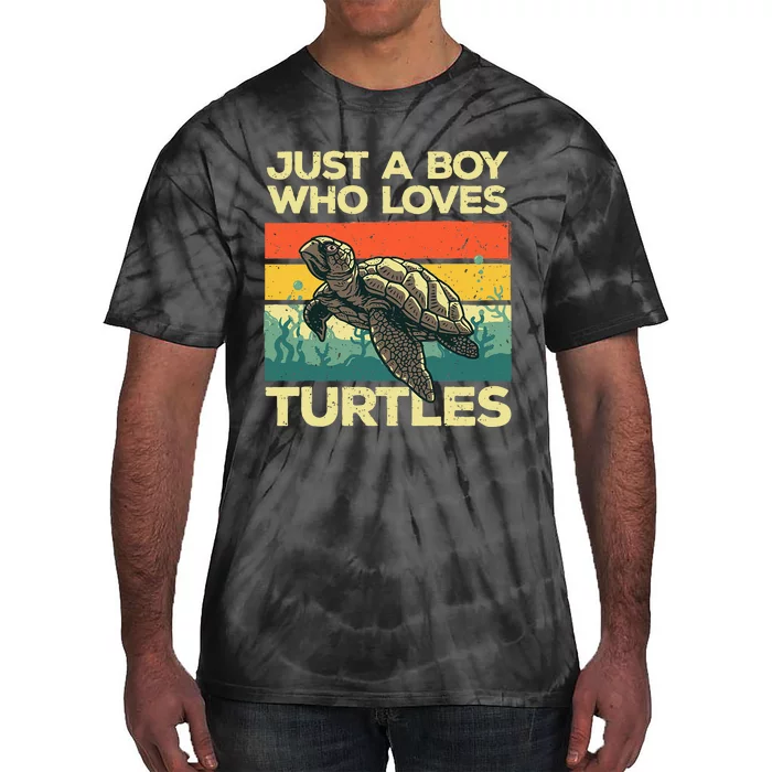 Funny Turtle For Men Tortoise Ocean Turtles Sea Animal Tie-Dye T-Shirt