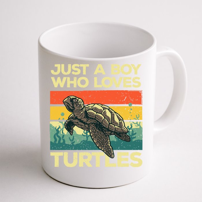 Funny Turtle For Men Tortoise Ocean Turtles Sea Animal Front & Back Coffee Mug