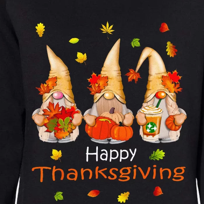 Funny Thanksgiving For Funny Gnome Gnomies Lover Gift Womens California Wash Sweatshirt