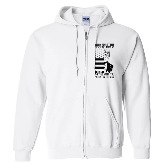 Free Trump, Free Donald Trump 2024 Full Zip Hoodie