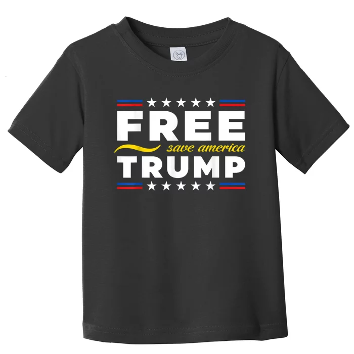 Free Trump, Free Donald Trump 2024 Toddler T-Shirt