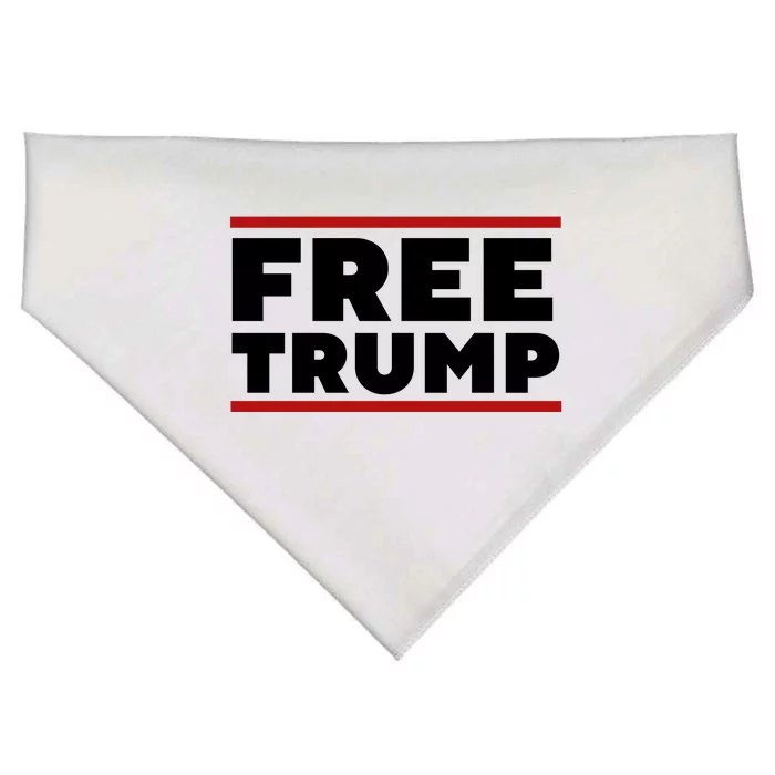 Free Trump Free Donald Trump I Stand With Trump USA-Made Doggie Bandana