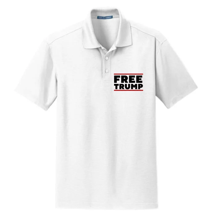 Free Trump Free Donald Trump I Stand With Trump Dry Zone Grid Performance Polo