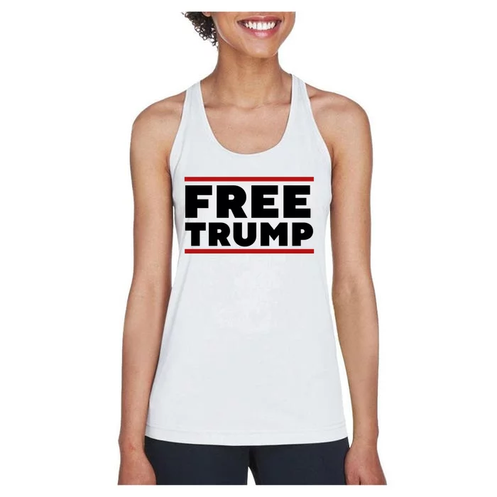 Free Trump Free Donald Trump I Stand With Trump Women's Racerback Tank