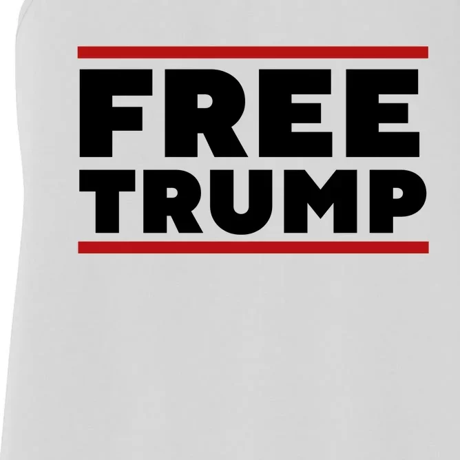 Free Trump Free Donald Trump I Stand With Trump Women's Racerback Tank