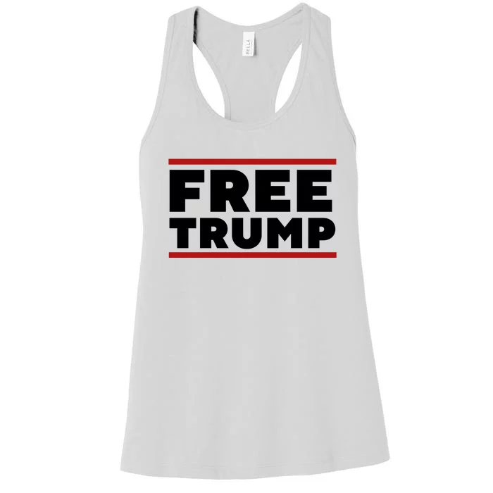 Free Trump Free Donald Trump I Stand With Trump Women's Racerback Tank