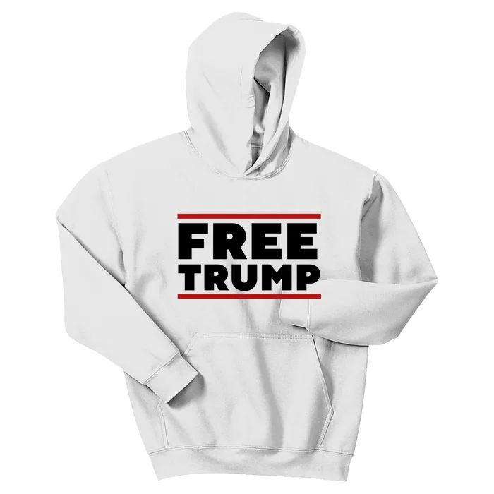 Free Trump Free Donald Trump I Stand With Trump Kids Hoodie