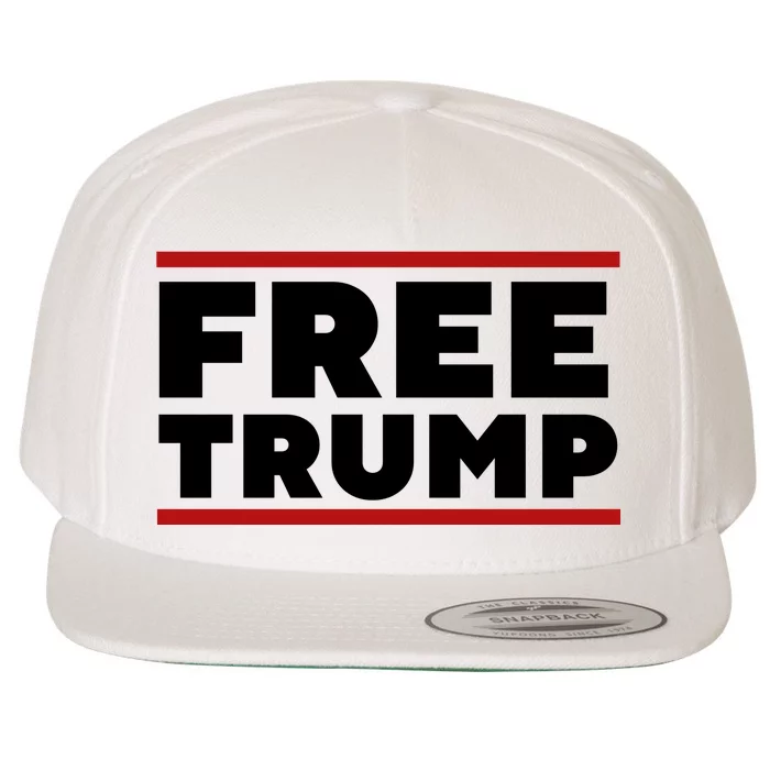 Free Trump Free Donald Trump I Stand With Trump Wool Snapback Cap