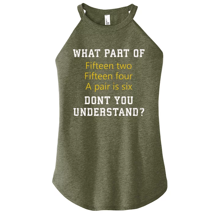 Fifteen Two Fifteen Four A Pair Is Six Women’s Perfect Tri Rocker Tank