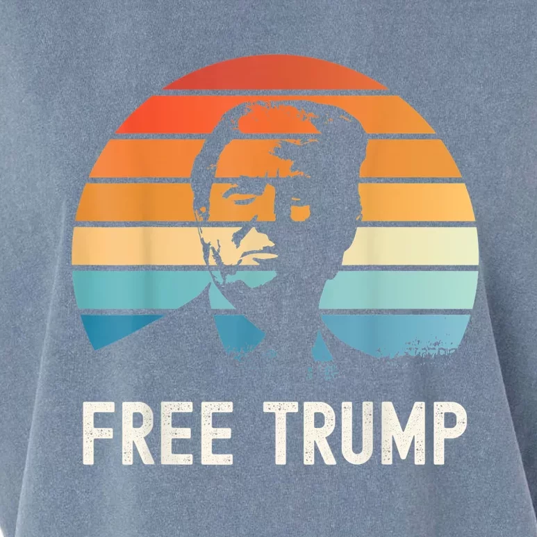 Free Trump Garment-Dyed Women's Muscle Tee