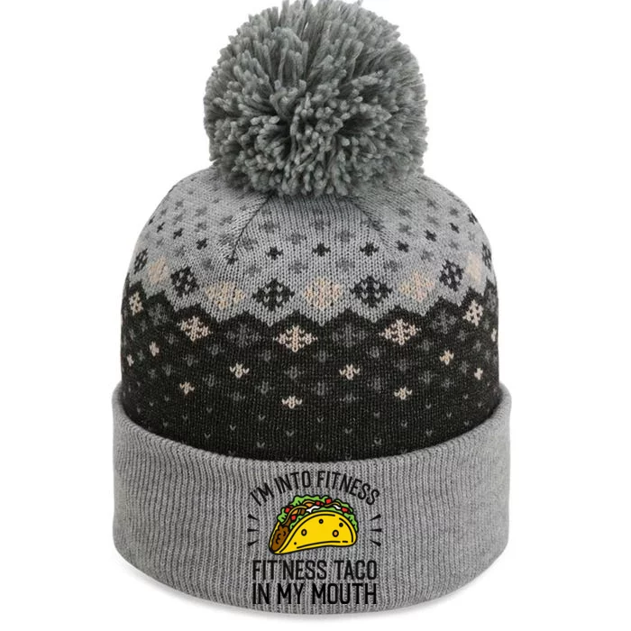 Funny Taco, Fitness Taco, Taco Lover The Baniff Cuffed Pom Beanie