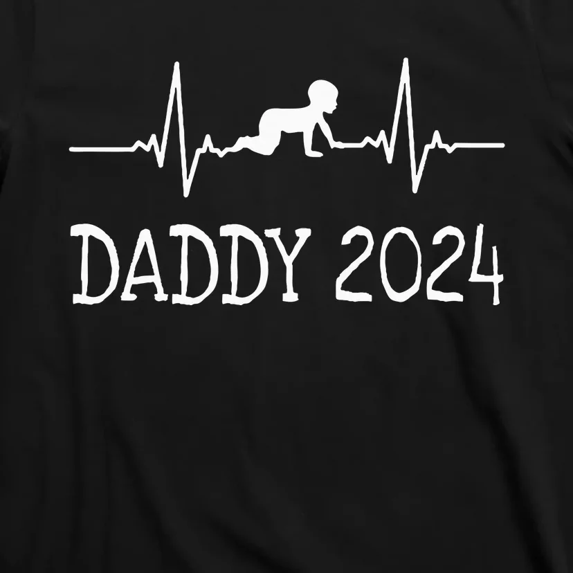 First Time Father Gifts New Dad Expecting Daddy 2024 T-Shirt