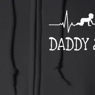 First Time Father Gifts New Dad Expecting Daddy 2024 Full Zip Hoodie