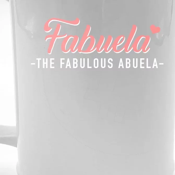 Fabuela The Fabulous Abuela Grandma Front & Back Beer Stein