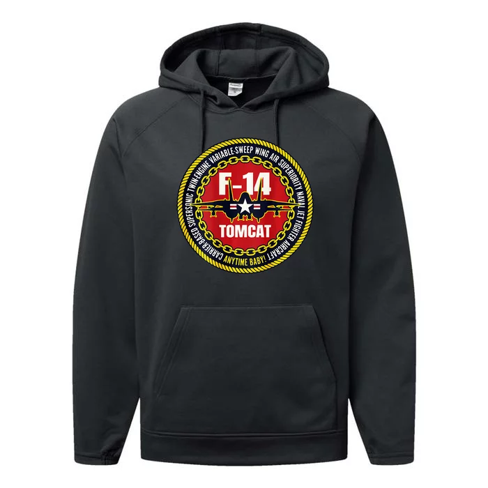 F14 Tomcat Fighter Jet Military Aircraft Design Performance Fleece Hoodie