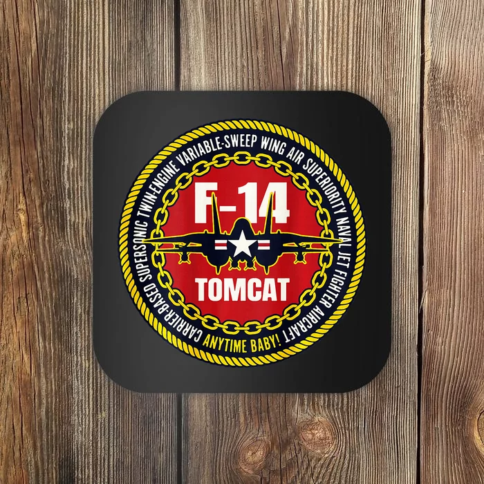 F14 Tomcat Fighter Jet Military Aircraft Design Coaster