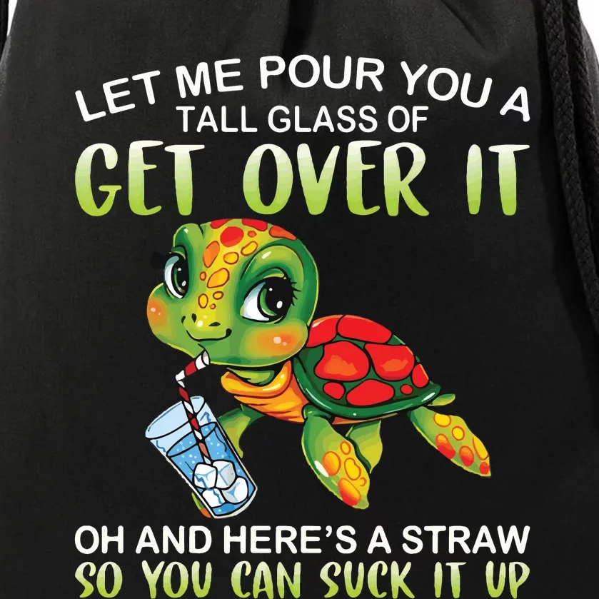 Funny Turtle Drawstring Bag