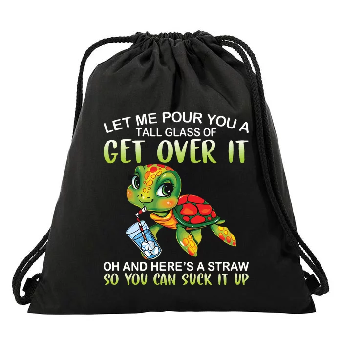 Funny Turtle Drawstring Bag