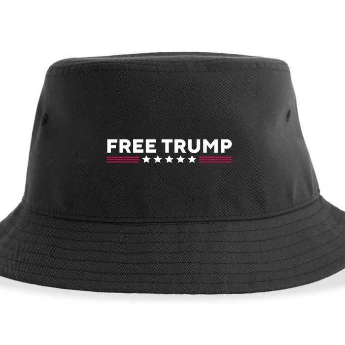 Free Trump Free Donald Trump I Stand With Trump Sustainable Bucket Hat