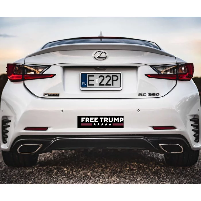 Free Trump Free Donald Trump I Stand With Trump Bumper Sticker