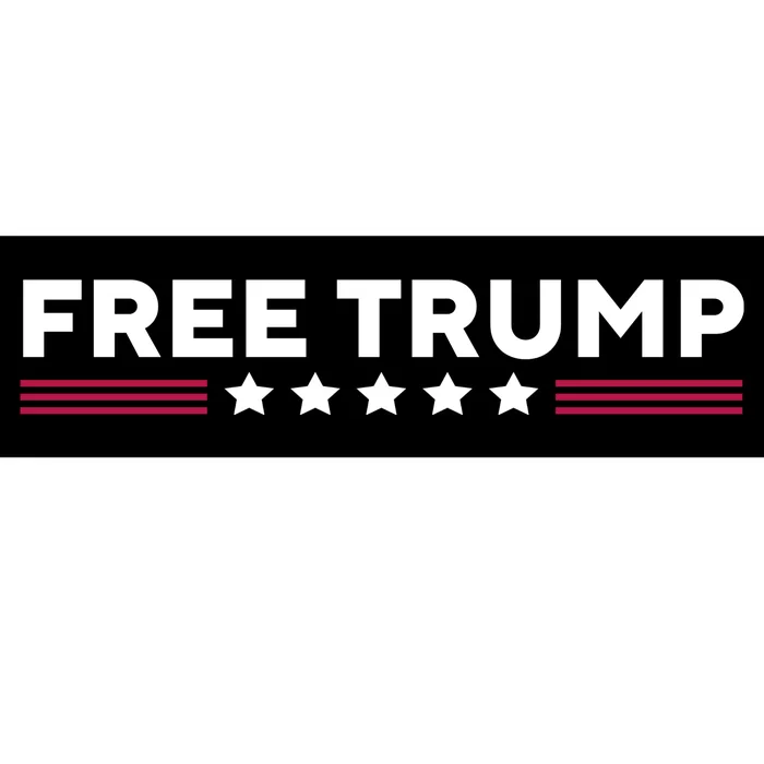 Free Trump Free Donald Trump I Stand With Trump Bumper Sticker