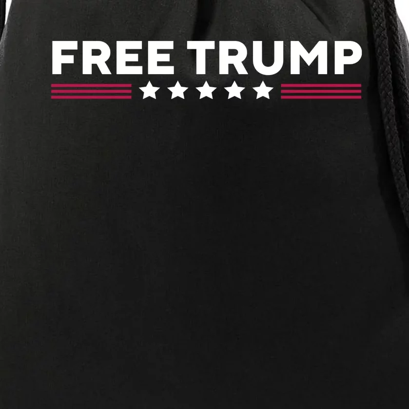 Free Trump Free Donald Trump I Stand With Trump Drawstring Bag