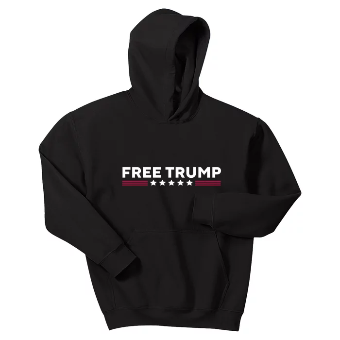 Free Trump Free Donald Trump I Stand With Trump Kids Hoodie