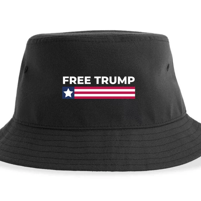 Free Trump Free Donald Trump I Stand With Trump Sustainable Bucket Hat