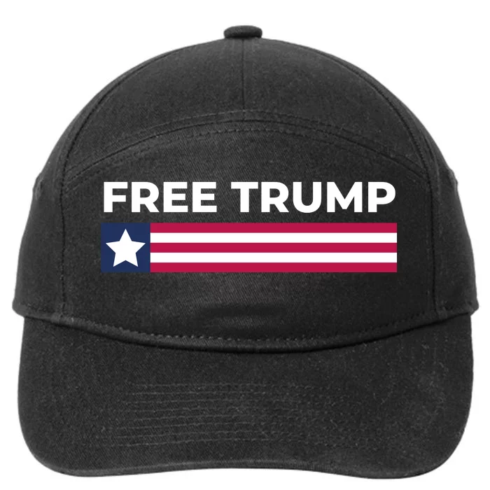 Free Trump Free Donald Trump I Stand With Trump 7-Panel Snapback Hat