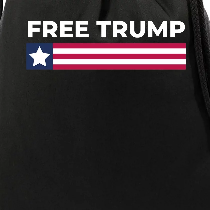 Free Trump Free Donald Trump I Stand With Trump Drawstring Bag