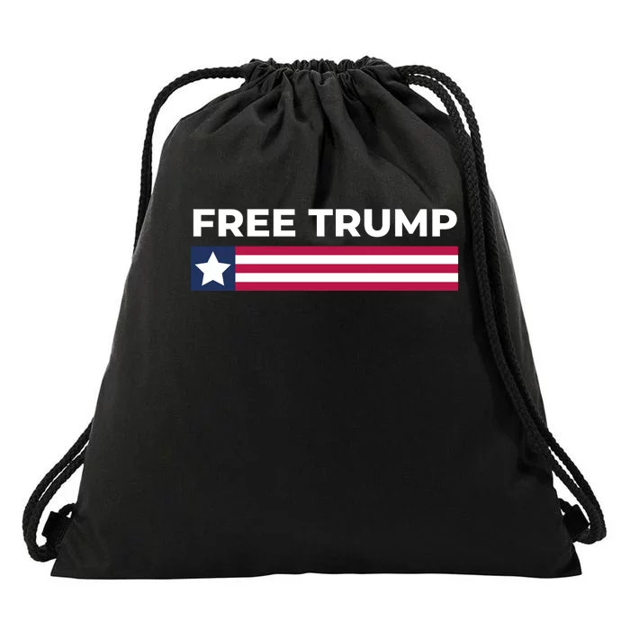 Free Trump Free Donald Trump I Stand With Trump Drawstring Bag