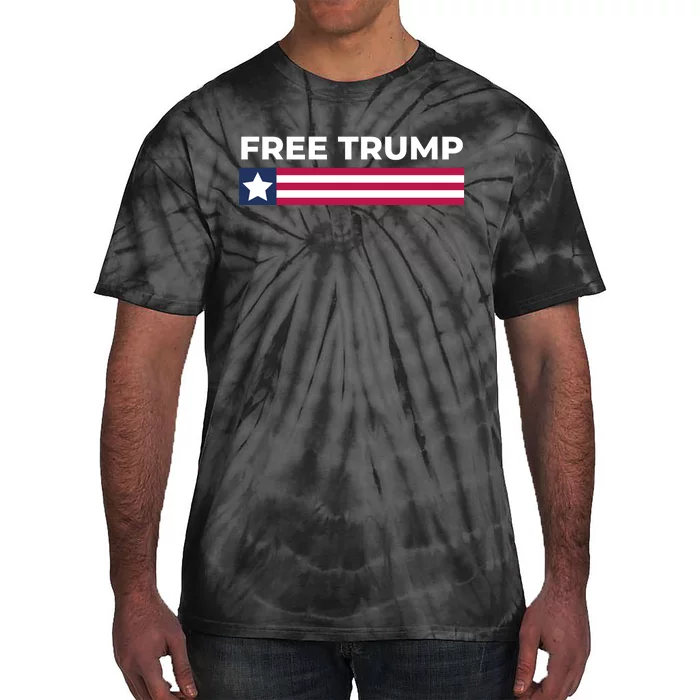 Free Trump Free Donald Trump I Stand With Trump Tie-Dye T-Shirt