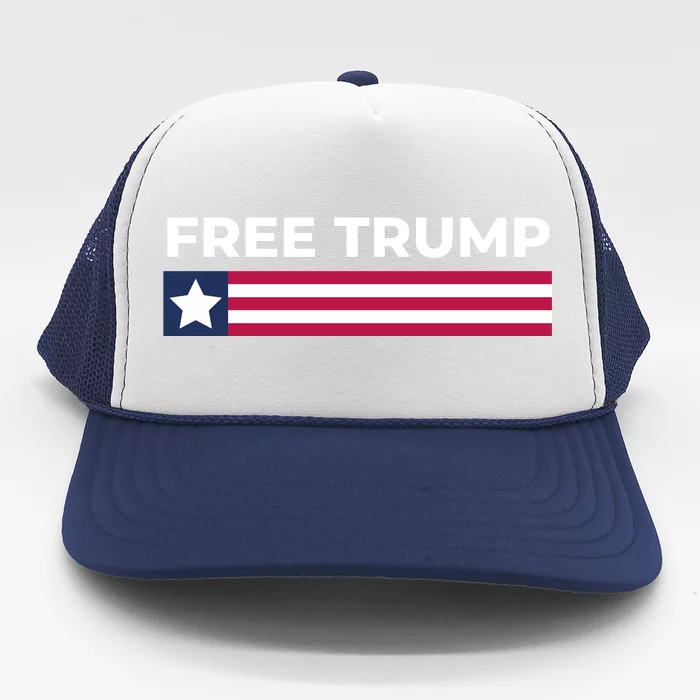 Free Trump Free Donald Trump I Stand With Trump Trucker Hat