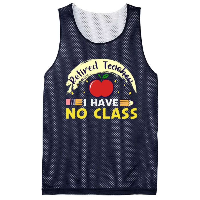 Funny Teacher Funny Retirement Retired Teacher Funny Quotes Mesh Reversible Basketball Jersey Tank