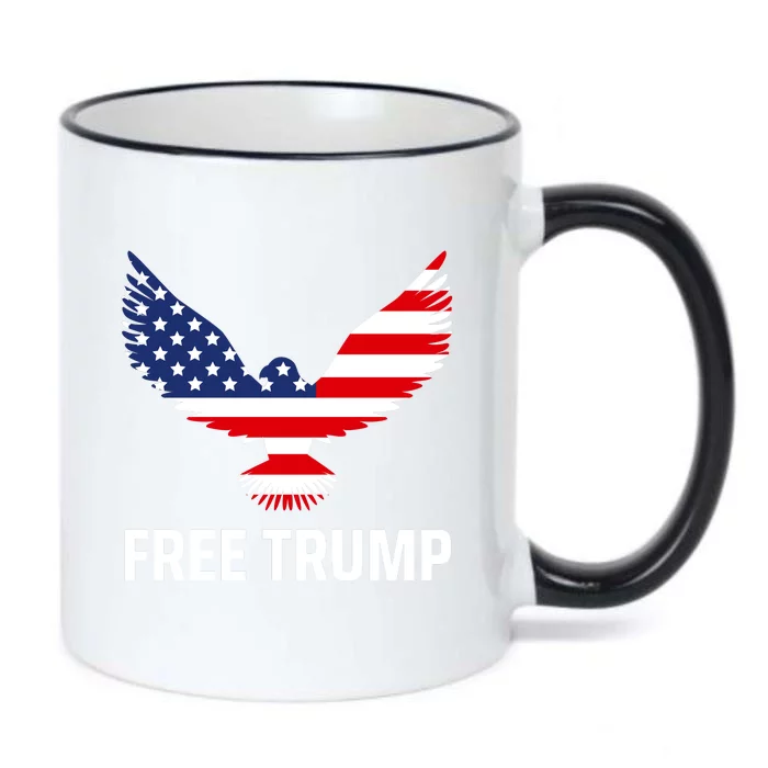 Free Trump Free Donald Trump I Stand With Trump Black Color Changing Mug