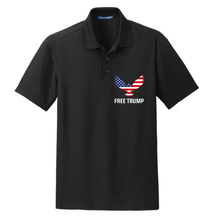 Free Trump Free Donald Trump I Stand With Trump Dry Zone Grid Performance Polo